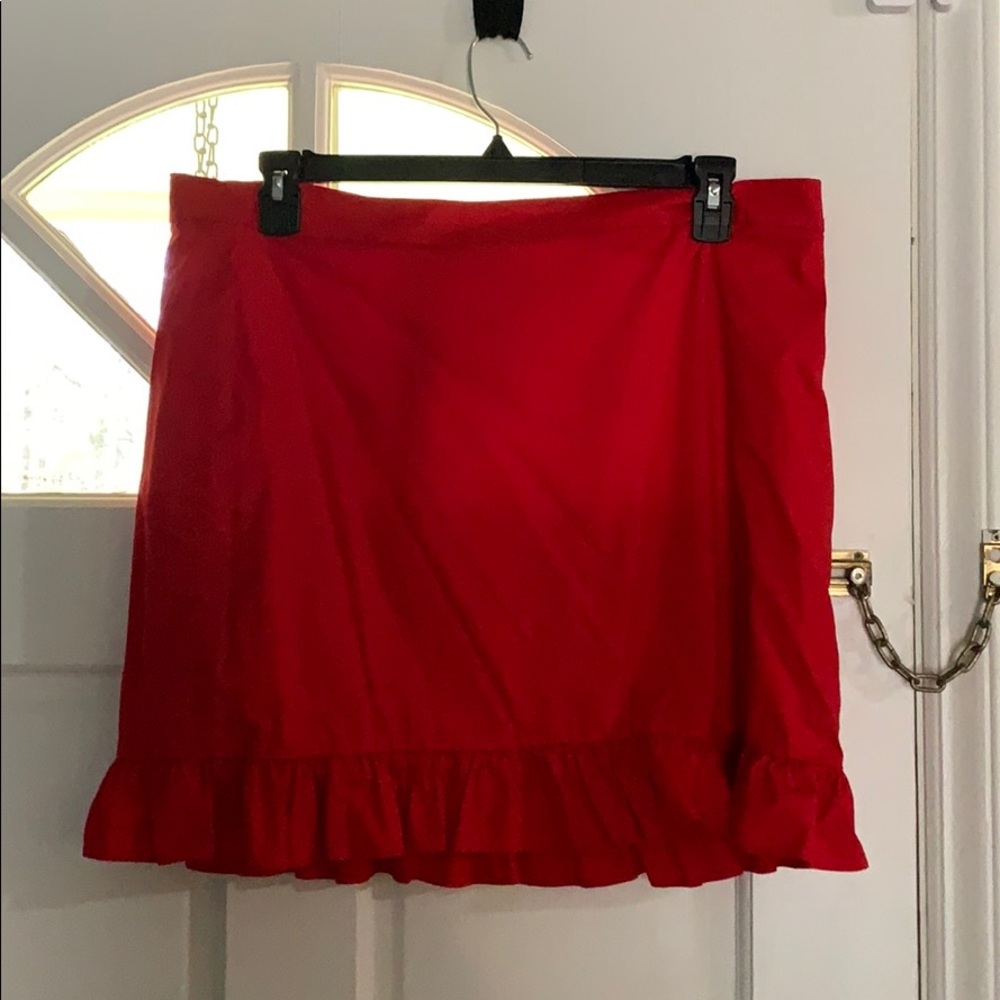 Red JCrew Skirt!